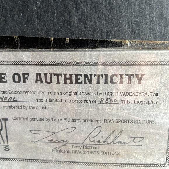 Shaquille O’Neal Fleer 92 rookie card. Official Limited Edition Artwork - Picture 7 of 10